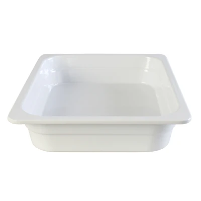 Thunder Group GN1122W 1/2 Size White Melamine Food Pan