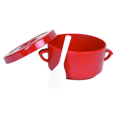 Thunder Group T-333 72 Oz. Melamine Rice Container with Handles
