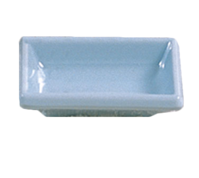 Thunder Group 1901 2 Oz. Blue Melamine Rectangular Sauce Dish