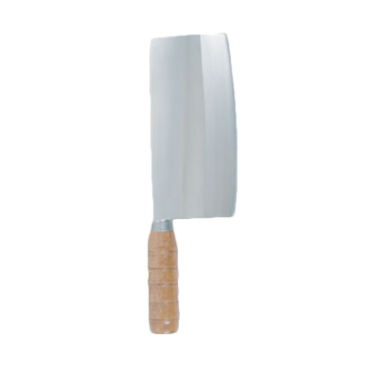 Thunder Group SLKF021 7" Stainless Steel Blade Wood Handle Kimli King Knife