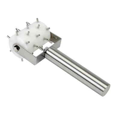 Thunder Group SLRD020 0.5-Size Plastic Barrel Stainless Steel Handle Roller Docker