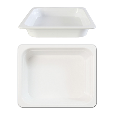 Thunder Group GN1121W 1/2 Size White Melamine Food Pan