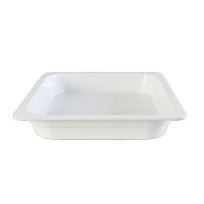 Thunder Group GN1121W 1/2 Size White Melamine Food Pan