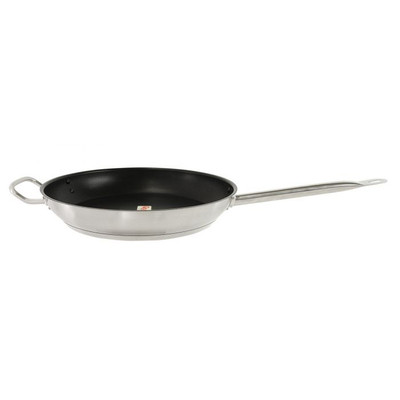 Thunder Group SLSFP4112 12&quot; Dia. Stainless Steel Uncoated Fry Pans