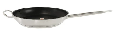 Thunder Group SLSFP4112 12" Dia. Stainless Steel Uncoated Fry Pans