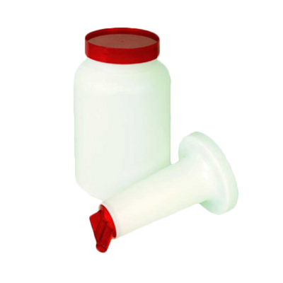 Thunder Group PLSNP02R 2 Qt. Red Plastic Storer and Pour