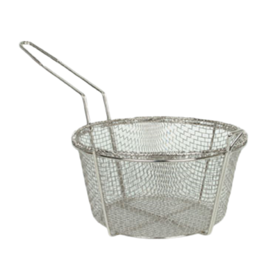 Thunder Group SLFB006 Nickel Plated Steel Round Fry Basket