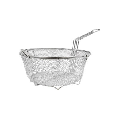 Thunder Group SLFB006 Nickel Plated Steel Round Fry Basket