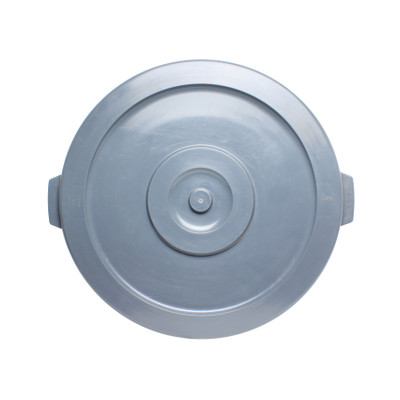 Thunder Group PLTC032GL Gray Plastic Snap-On Round Trash Can Lid for PLTC032G
