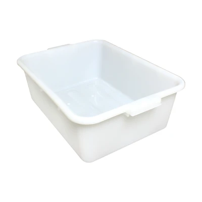 Thunder Group PLBT005W 20.5" W x 15.5" D x 5" H 1 Compartment White Polyethylene Bus Box