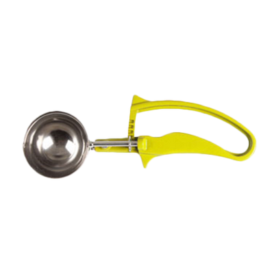 Thunder Group SLDS220G 1-5/8 Oz. Yellow Stainless Steel Plastic Handle Disher