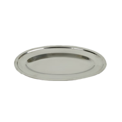Thunder Group SLOP012 12" Stainless Steel Oval Serving Platter