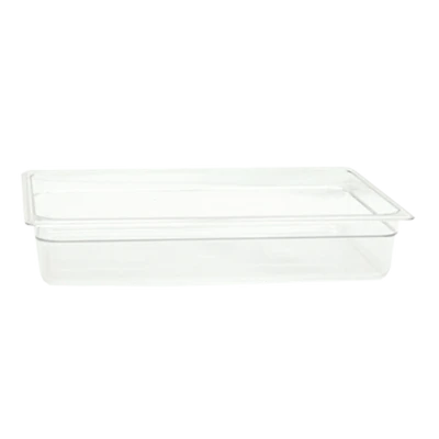 Thunder Group PLPA8004 Full Size Clear Polycarbonate 4" Deep Food Pan