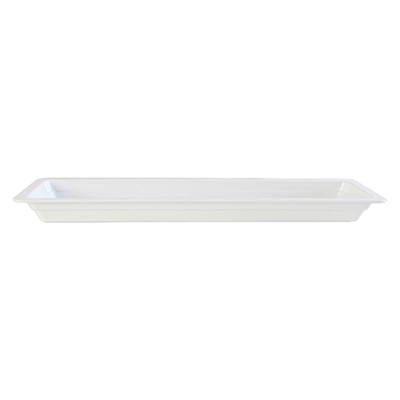 Thunder Group GN1221W 2/4 Size White Melamine Food Pan