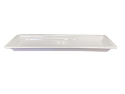 Thunder Group GN1221W 2/4 Size White Melamine Food Pan