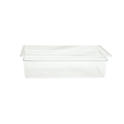 Thunder Group PLPA8006 Full Size Clear Polycarbonate 6" Deep Food Pan