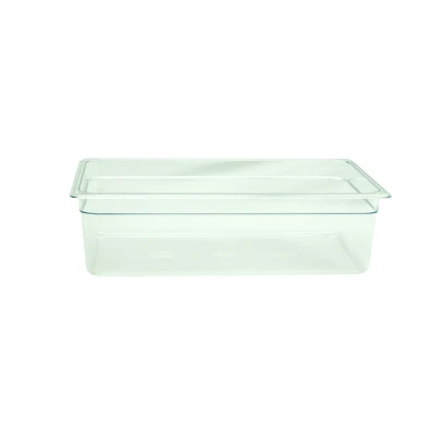 Thunder Group PLPA8006 Full Size Clear Polycarbonate 6" Deep Food Pan