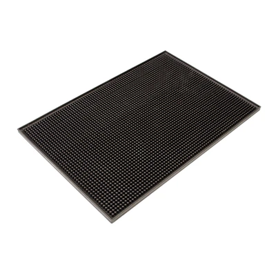 Thunder Group PLSVM1218R 12" x 18" Black Plastic Bar Service Mat