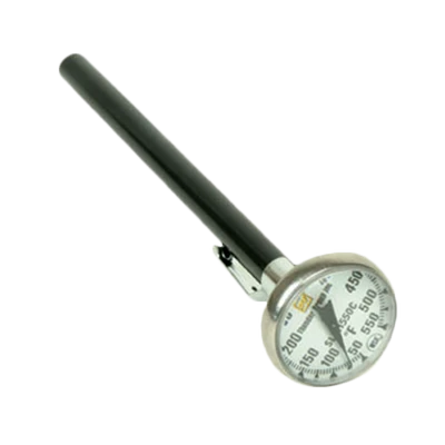 Thunder Group SLTH550 5" L Stainless Steel Dial Type Pocket Thermometer