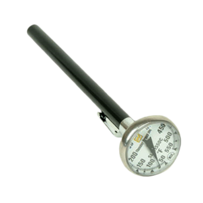 Thunder Group SLTH550 5" L Stainless Steel Dial Type Pocket Thermometer