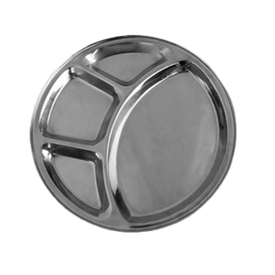 Thunder Group SLCRT004 12.5" Long Stainless Steel Compartment Tray