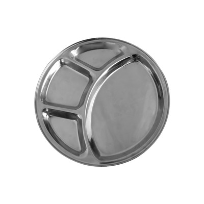 Thunder Group SLCRT004 12.5" Long Stainless Steel Compartment Tray