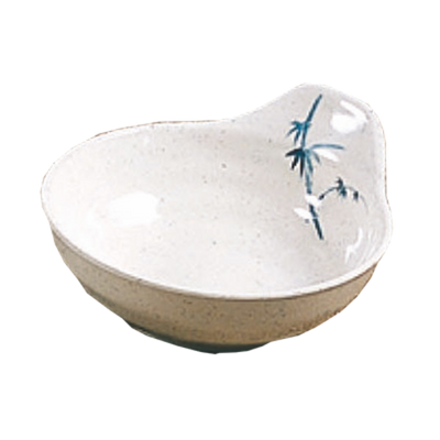 Thunder Group 3545BB 6 Oz. Melamine Blue Bamboo Saucer