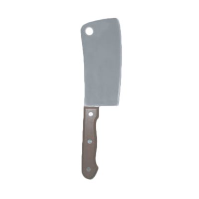 Thunder Group OW189 2.75" W x 6" H Stainless Steel Asian Cleaver