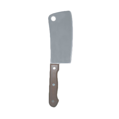 Thunder Group OW189 2.75" W x 6" H Stainless Steel Asian Cleaver