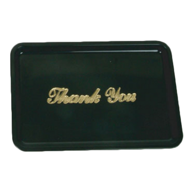 Thunder Group PLPT046BL 6.5" W Black Plastic Tip Tray