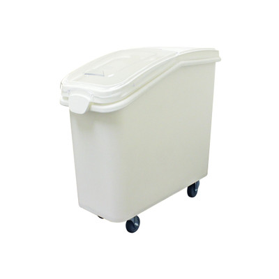 Thunder Group PLIB021C 21 Gal. White Polypropylene Ingredient Bin