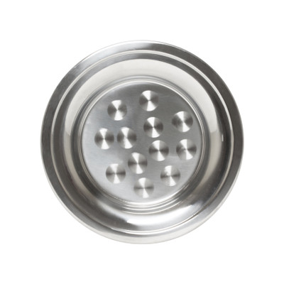Thunder Group SLCT014 14" Dia. Stainless Steel Round Serving Tray