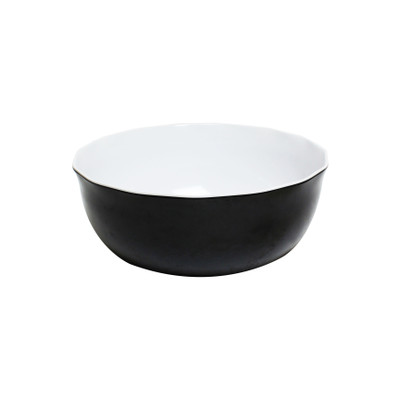 Thunder Group RF5112BW 176 Oz. Two Tone Round Melamine Serving Bowl