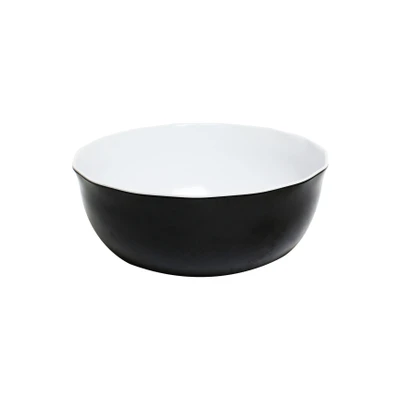 Thunder Group RF5112BW 176 Oz. Two Tone Round Melamine Serving Bowl