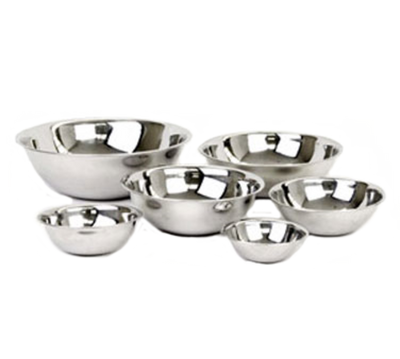 Thunder Group SLMB201 0.75 Qt. Stainless Steel 22 Ga. Flat Bottom Heavy Duty Mixing Bowl
