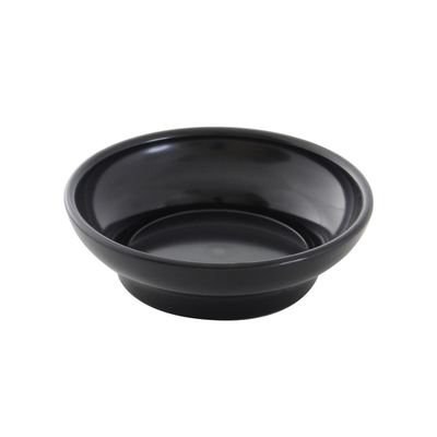 Thunder Group PL351BL1 4.5 Oz. Black Round Plastic Salsa Bowl