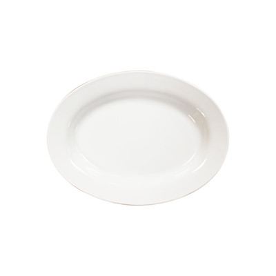 Thunder Group 2110TW 9 Oz. Imperial White Melamine Oval Deep Platter