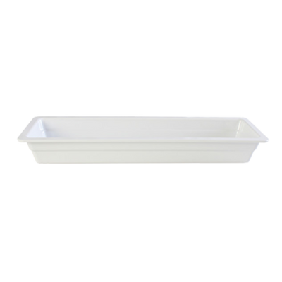 Thunder Group GN1222W 2/4 Size White Melamine Food Pan