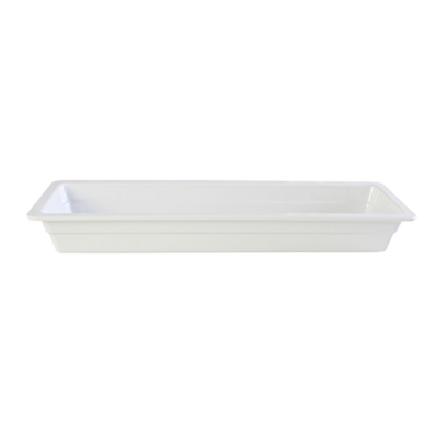Thunder Group GN1222W 2/4 Size White Melamine Food Pan