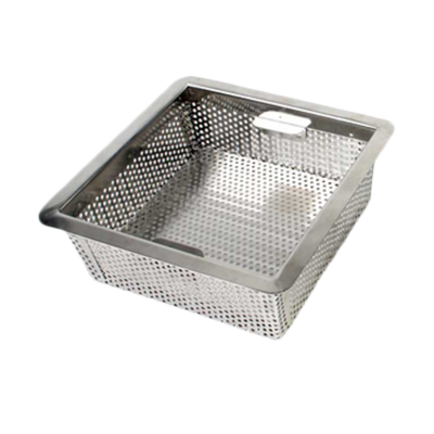Thunder Group SLFDS385 8.5" W x 3" H x 8.5" D Stainless Steel Square Floor Drain Strainer
