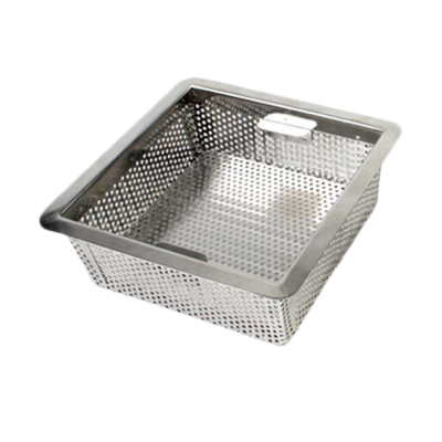 Thunder Group SLFDS385 8.5" W x 3" H x 8.5" D Stainless Steel Square Floor Drain Strainer