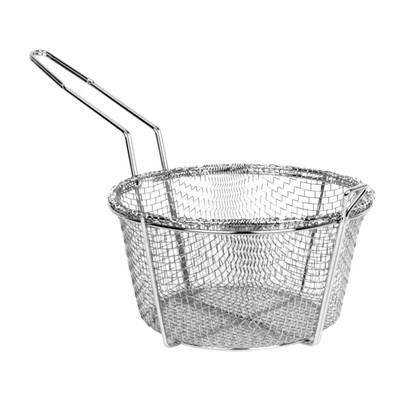 Thunder Group SLFB003 8.75" L Nickel Plated Steel Round Fry Basket