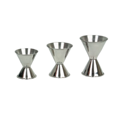 Thunder Group SLJG002 0.75 Oz. Small x 1.5 Oz. Large Stainless Steel Jigger