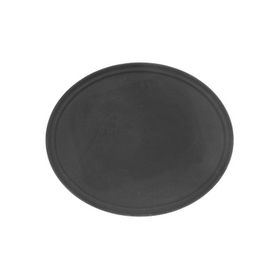 Thunder Group PLFT2700BK 22" Black Fiber Glass Oval Serving Tray