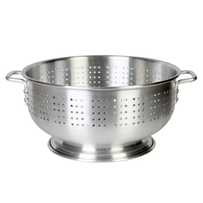 Thunder Group ALHDCO001 8 Qt. Aluminum Perforated with Riveted Handles Colander