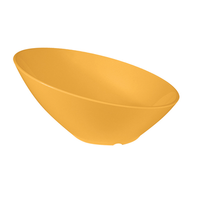 Thunder Group CR805YW 16 Oz. Yellow Angled Melamine Bowl