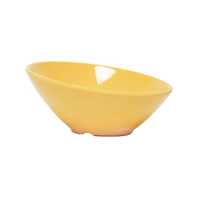 Thunder Group CR805YW 16 Oz. Yellow Angled Melamine Bowl