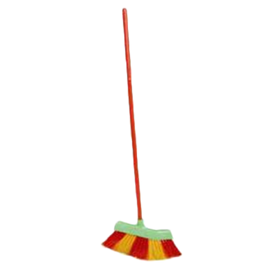 Thunder Group PLSP002 Standard 4-Color Pattern Polypropylene Bristles Broom