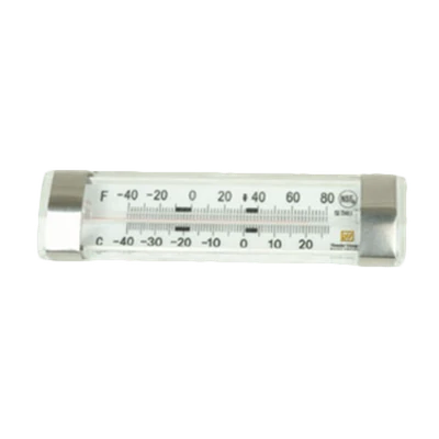 Thunder Group SLTHL080 Stainless Steel Tube Type Refrigerator and Freezer Thermometer
