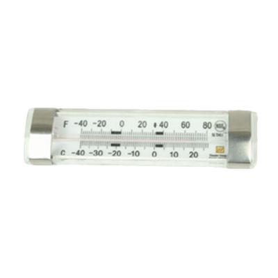 Thunder Group SLTHL080 Stainless Steel Tube Type Refrigerator and Freezer Thermometer